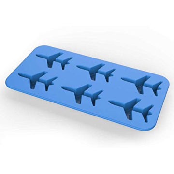 DonJordi Eiswürfelform in Form eines Flugzeug aus Silikon - Geeignet als Eisformen oder für Schokolade - 1