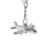 DonJordi Flightcrew Schlüsselanhänger mit Miniaturflugzeug Anhänger aus Stoff für alle Piloten & Flugbegleiter - 2