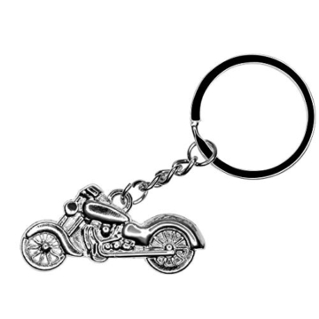 DonJordi Schlüsselanhänger Chopper Biker Metall - Geschenkidee Glücksbringer Anhänger Motorrad Motorradfahrer I Harley - 1