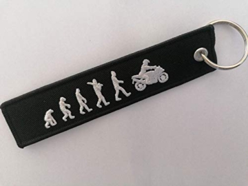 DonJordi Schlüsselanhänger EVOLUTION - Das Geschenk für Biker & Motorradfahrer - Anhänger aus Stoff - 2