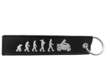 DonJordi Schlüsselanhänger EVOLUTION - Das Geschenk für Biker & Motorradfahrer - Anhänger aus Stoff - 1