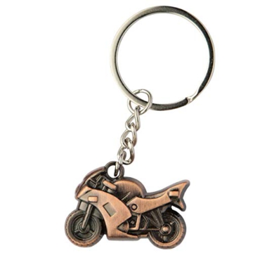 DonJordi Schlüsselanhänger Metall für alle Motorradfahrer & Biker - In schöner Geschenkbox (bronze) - 1