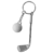 DonJordi Schlüsselanhänger Golfschläger mit Golfball - Das Geschenk für alle Golfspieler - Tolle Geschenkideen für Golfer - 1