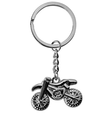 DonJordi Schlüsselanhänger Motorrad Motocross aus Metall - Das Geschenk für alle Biker und Motorradfahrer - Anhänger als Moto Cross Maschine - 1