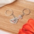 DonJordi Schlüsselanhänger Paare I love you aus Metall - 2 teiliges Set als Geschenk- Der Schlüssel zum Herzen - 3