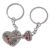 DonJordi Schlüsselanhänger Paare I love you aus Metall - 2 teiliges Set als Geschenk- Der Schlüssel zum Herzen - 1